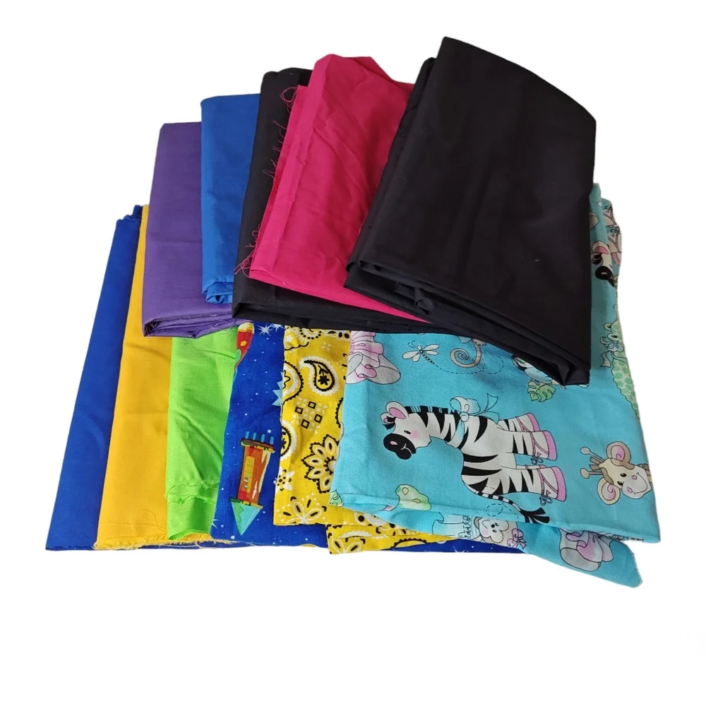 Bundle Of Assorted Fabric Scraps